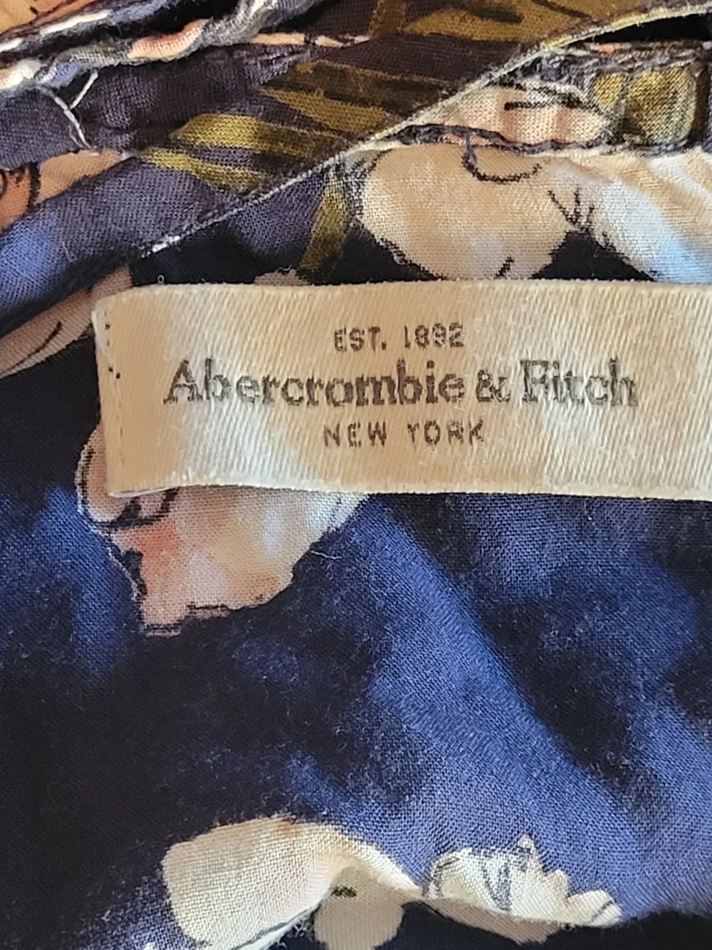 Abercrombie & Fitch Navy Floral Maxi Dress